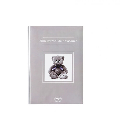 POYET MOTTE Livre de naissance Ourson taupe - Domiva