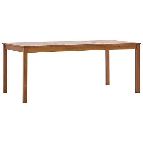 vidaXL Table à manger Marron miel 180x90x73 cm Bois de pin