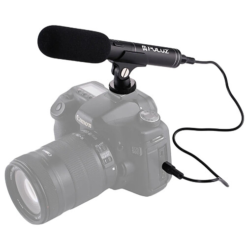 Wewoo Micro pour caméscope DSLR et DV Professional Interview Microphone Shotgun vidéo à condensateur avec câble audio 3,5 mm