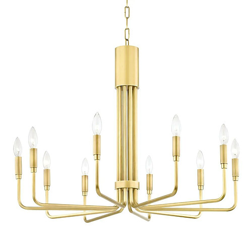 Mitzi Chandelier Brigitte 10x8W E14 Laiton