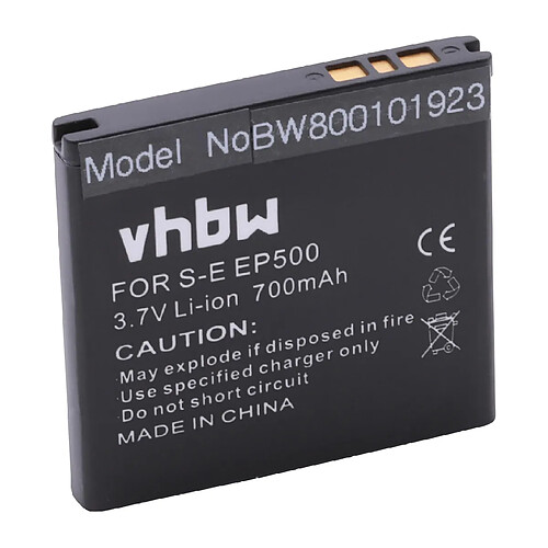 Vhbw Batterie Li-Ion pour SONY-ERICSSON U5, U5i Vivaz, Cosmic, U5a Vivaz, Kurara, Vivaz, Vivaz pro, Xperia Active, Live avec Walkman remplace la réf. EP500