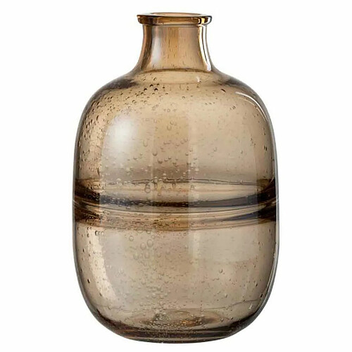 Paris Prix Vase Rond Design Nervures 29cm Ambre