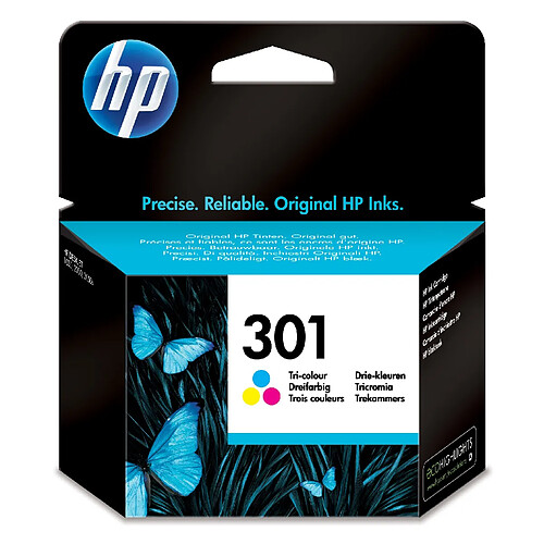 HP 301 cartouche d'encre trois couleurs authentique