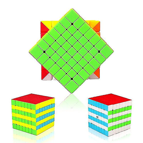 Universal 7x7x7 Magic Speed Stickers Innombrables Cubes Pro Puzzle Cube Brain Trailer Adulte Adulte Tourne en douceur