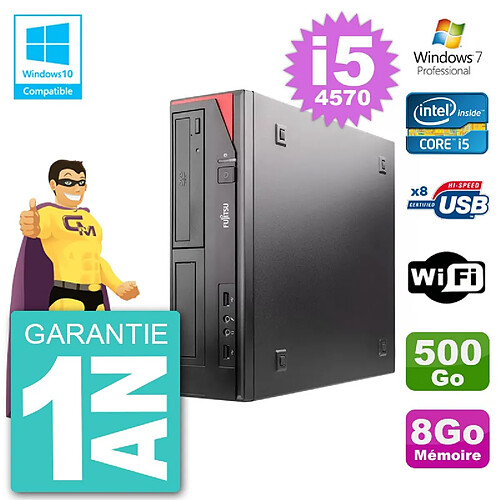 PC Fujitsu Esprimo E520 DT i5-4570 RAM 8Go Disque Dur 500Go Graveur DVD Wifi W7 · Occasion