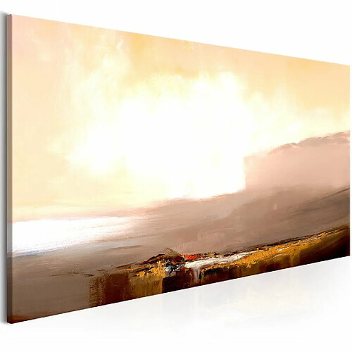 Paris Prix Tableau Imprimé Beginning of the End Beige Narrow 45 x 135 cm