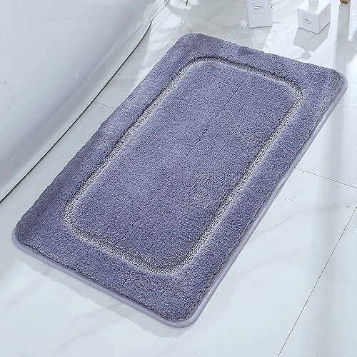 LUUCOZK Tapis de bain antidérapants absorbants à séchage rapide pour salle de bain- Lavande-50X80cm