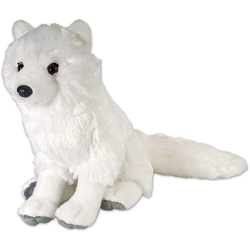 Wild Republic peluche Renard arctique de 30 cm blanc