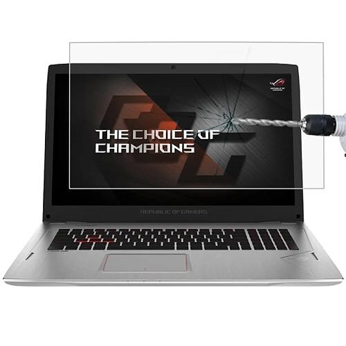 Wewoo Film de protection en verre trempé pour écran d'ordinateur portable ASUS ROG GL702VM Core Intel de 7e génération 17,3 pouces