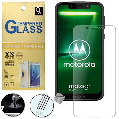 Htdmobiles Film de protection vitre verre trempe transparent pour Motorola Moto G7 Play