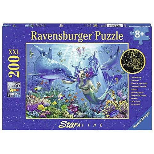 Ravensburger - 136780 - Puzzle ``Phosphorescent - Paradis sous-marin`` 200 Pièces