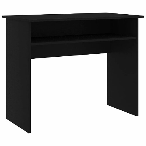 Maison Chic Bureau,Table de travail pour chambre Noir 90x50x74 cm Aggloméré -GKD39842