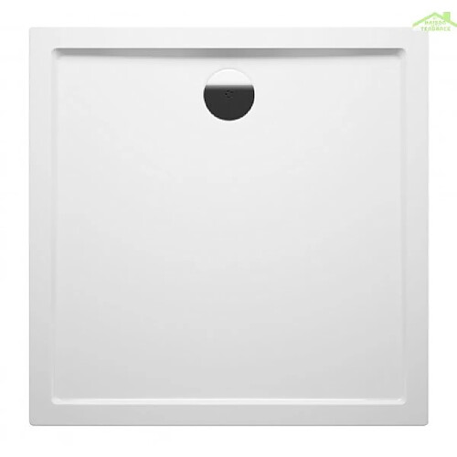 Receveur de douche acrylique rectangulaire RIHO DAVOS 253 100x90x4,5 cm, avec pieds et tablier