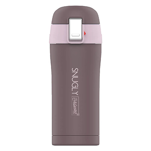 Snugly thermo mug mug à café thermos flask isolé en acier inoxydable pour boissons chaudes ou froides (300ml, Brown)