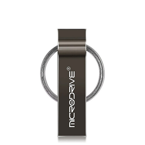 Wewoo Clé USB Porte-clé en métal USB 2.0 MicroDrive 64 Go noir