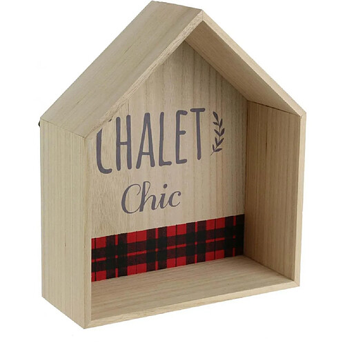 The Home Deco Factory Etagère en bois maison chalet chic 30 cm.