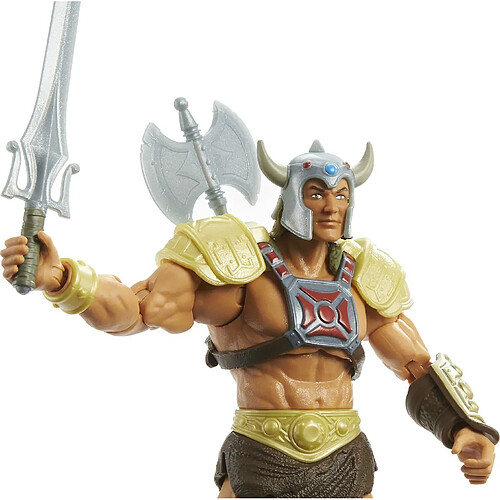 Mattel Les Maîtres de l?Univers Masterverse Figurine de combat articulée Musclor 18 cm, inspirée de la série animée ``Révélation``, jouet pour enfant dès 6 ans, HDR37