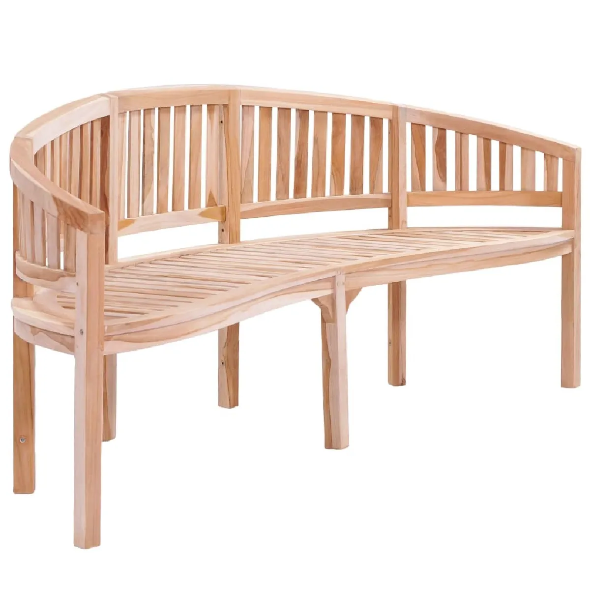 Maison Chic Banc de jardin | Banquette de jardin | Chaise Relax en forme de banane 200 cm Bois de teck solide -MN56909