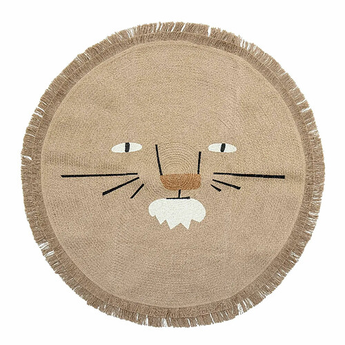 Tapis rond tête de lion - Bloomingville