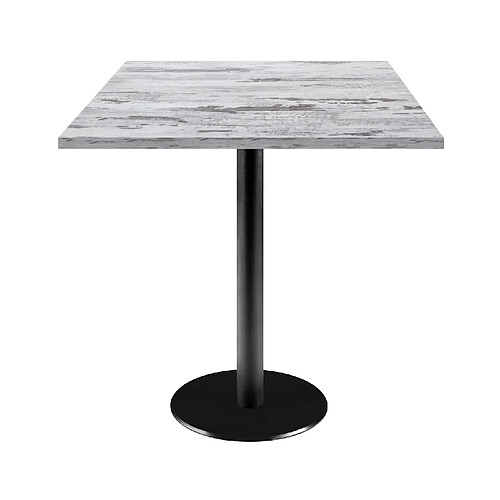 Restootab Table 70x70cm - modèle Rome chêne d'islande