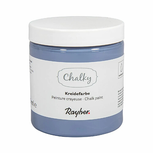 Rayher Peinture Craie Bleu-gris - Chalky Finish - 230 ml