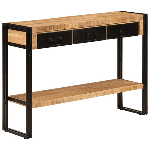 vidaXL Table console 110x30x76 cm Bois de manguier solide