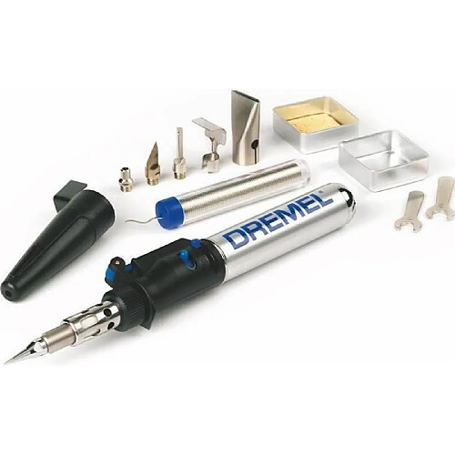 DREMEL Versatip 2000-6 (Arts&Crafts, durée d'utilisation maximum 90 min, 6 accessoires) Fer a souder au butane