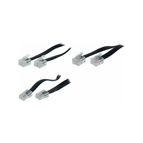 shiverpeaks BASIC-S Câble modulaire, RJ11-RJ45 mâle, 6,0 m ()