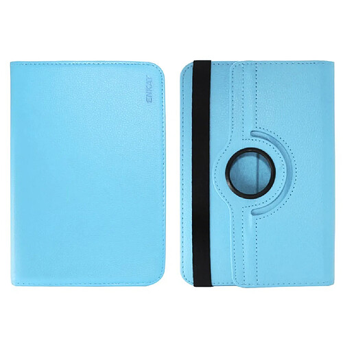 Etui en PU rotation à 360 degrés bleu clair pour votre Tablet 8 inch