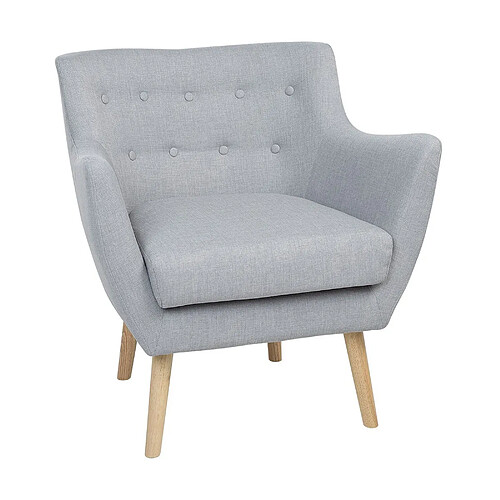 Beliani Fauteuil Gris clair DRAMMEN