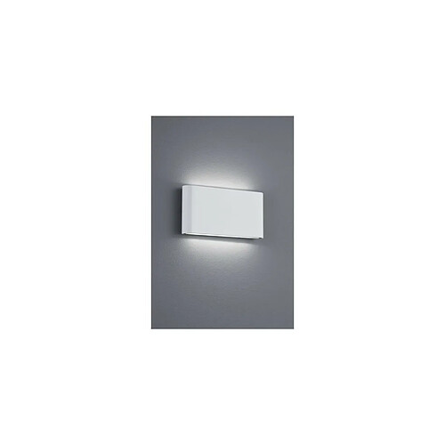 Applique Murale Extérieure Moderne 17cm 2 Lumières Haut Bas Blanc Mat 3000K IP54