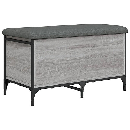 Maison Chic Banc de rangement | Meuble de rangement d'Entrée | Coffres d'Intérieur sonoma gris 82x42x45 cm Bois d'ingénierie -MN27829