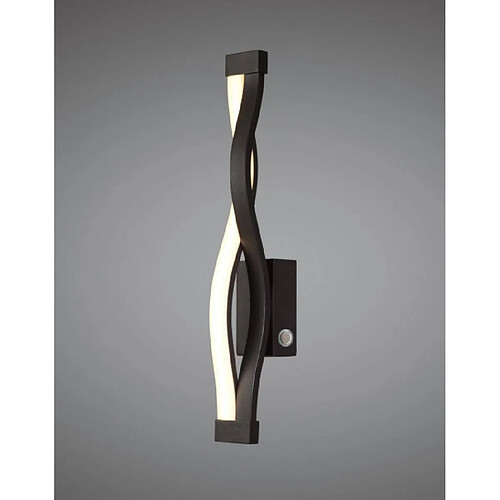 Luminaire Center Applique Sahara marron oxydé Touch Dimmer murale 6W LED 2800K, 420lm, marron oxydé/acrylique givré