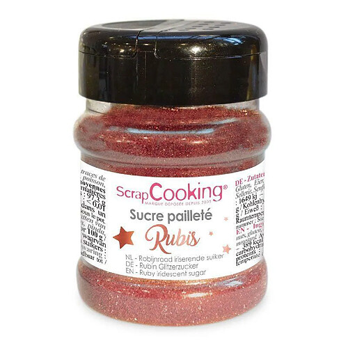 Scrapcooking Paillettes sucrées - Rubis - 160 g