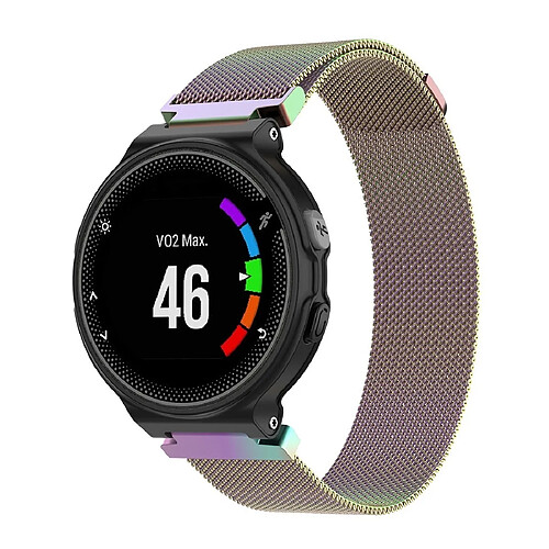 Wewoo Bracelet pour montre connectée milanais de Garmin Forerunner 235 22cm Couleur