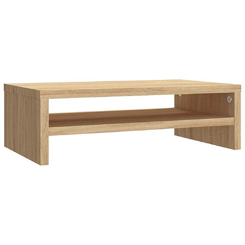 vidaXL Support de moniteur Chêne sonoma 42x24x13 cm Bois d’ingénierie