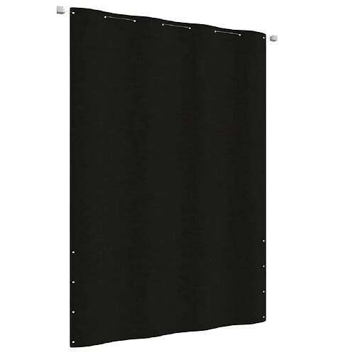 vidaXL Écran de balcon Noir 160x240 cm Tissu Oxford