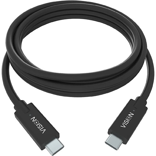 Vision TC 1MUSBC/BL câble USB 1 m USB 3.2 Gen 1 (3.1 Gen 1) USB B USB C Noir