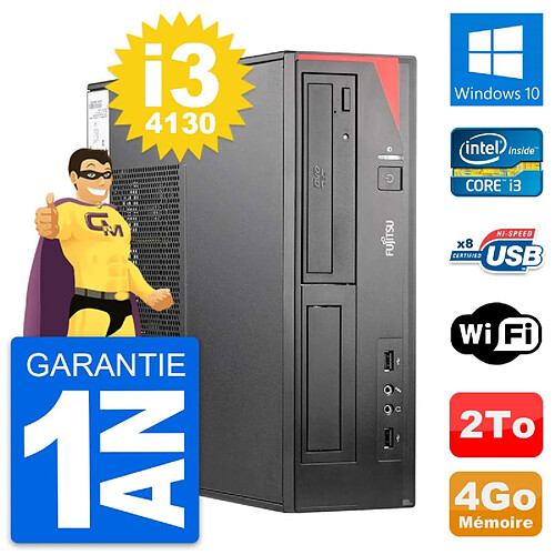 PC Fujitsu Esprimo E520 DT Intel i3-4130 RAM 4Go Disque Dur 2To Windows 10 Wifi · Occasion