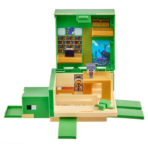 Mattel Minecraft - Coffret Tortue Transformee - Figurines DAction