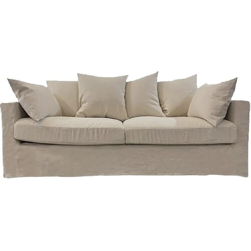 UB DESIGN SALON Salon tissu Boheme 4 places 197cm - coloris beige