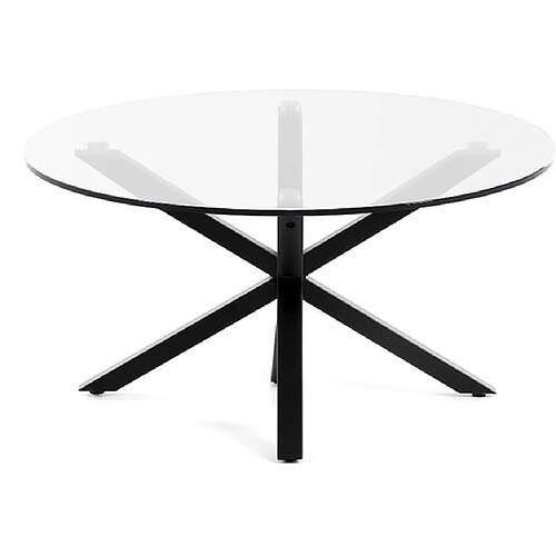 LF SALON Table basse Table basse Arya ronde pieds noir