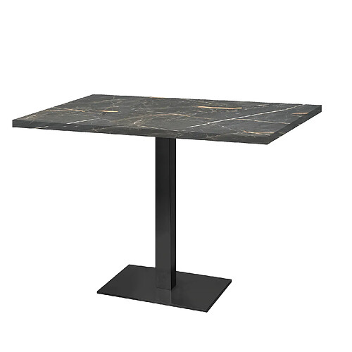 Restootab Table 120x70cm - modèle Milan marbre samas