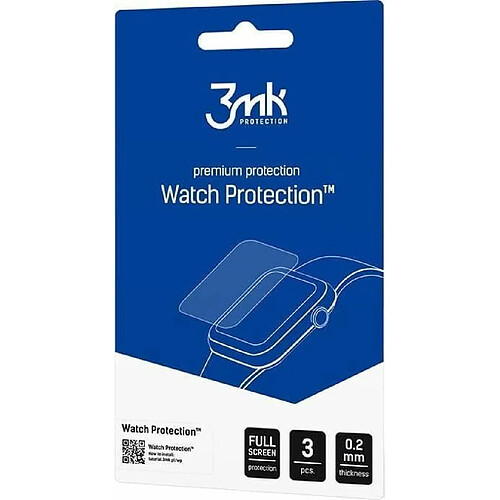 3MK Lot de 3 Films de Protection de Montre Colmi P8 - Arc