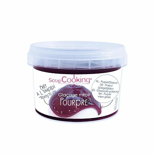 Scrapcooking Glaçage goût fruité effet miroir pourpre 300 g