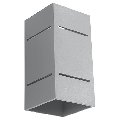 Luminaire Center Applique murale BLOCCO aluminium gris 1 ampoule