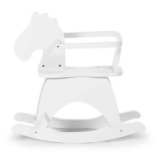 CHILDHOME Cheval A Bascule + Barre MDF Blanc