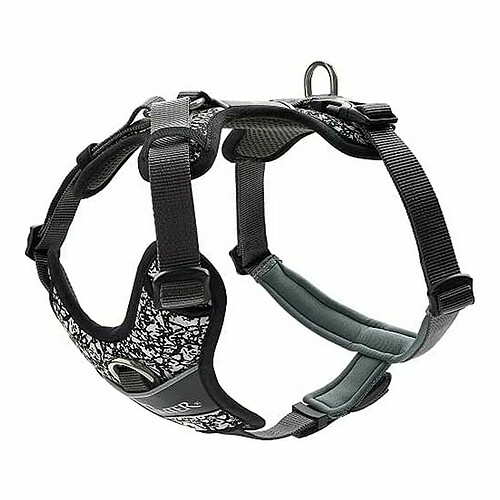 Harnais pour Chien Hunter Divo Réfléchissant Noir/Gris L/XL (79-107 cm)