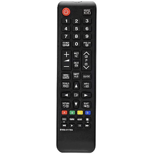 Universal Télécommande BN59-01175N, Télécommande Smart TV universelle Remplacement Samsung BN59-01175N, Noir