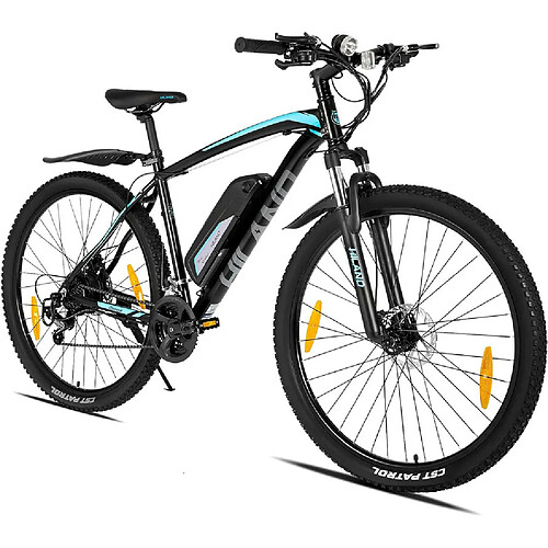 Hiland 26/27.5/29 Inch E-Bike Vélo de montagne électrique 250 W Motor Mountain Bike pour hommes et femmes Fourche à suspension Shimano 21 Speed Disc Brake avec 36 V 10.4 Ah Lithium Battery